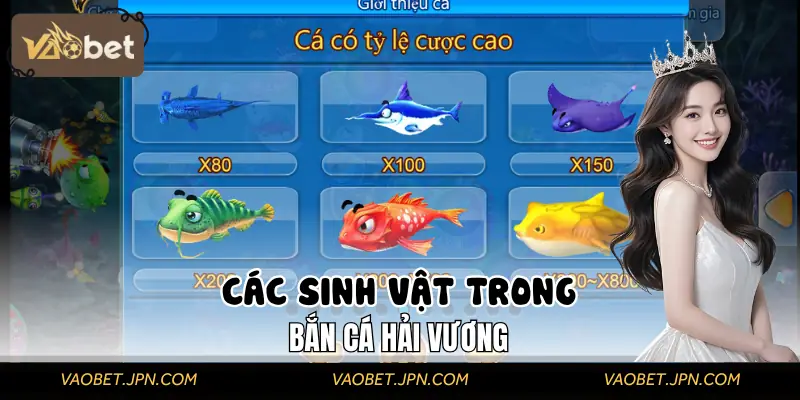 Các loài sinh vật đặc biệt trong game Bắn Cá Hải Vương
