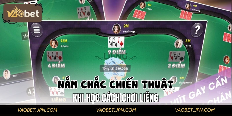 Phương chơi Liêng theo chiến thuật vô cùng hiệu quả