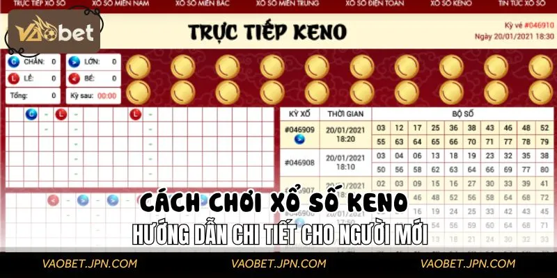 Bật mí cách chơi đơn giản, đặt cược Keno dễ dàng